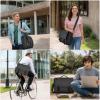 imageMATEIN Messenger Bag for Men Briefcases Lightweight Mens Laptop Bag Crossbody School Satchel Bags Computer Work Office BagBlack