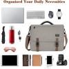 imageMATEIN Messenger Bag for Men Briefcases Lightweight Mens Laptop Bag Crossbody School Satchel Bags Computer Work Office BagBrown