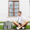 imageMATEIN Messenger Bag for Men Briefcases Lightweight Mens Laptop Bag Crossbody School Satchel Bags Computer Work Office BagGrey