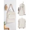 imageMATEIN Quilted Laptop Backpack for Women 156 Inch Convertible Soft Leather Backpack Purses Fashion Water Resistant Shoulder Bag Antitheft Travel Daypack Cute Handbag for Work College Beige