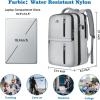 imageMATEIN Travel Laptop Backpack 17 Inch Flight Approved Carry on Backpack for Men ampamp Women 40L Water Resistant AntiTheft Luggage Daypack Business College Weekender Overnight Travel Bag GrayGray