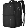 imageMATEIN Travel Laptop Backpack 17 Inch Flight Approved Carry on Backpack for Men ampamp Women 40L Water Resistant AntiTheft Luggage Daypack Business College Weekender Overnight Travel Bag GrayBlack