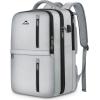 imageMATEIN Travel Laptop Backpack 17 Inch Flight Approved Carry on Backpack for Men ampamp Women 40L Water Resistant AntiTheft Luggage Daypack Business College Weekender Overnight Travel Bag GrayGray