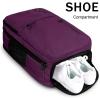 imageMATEIN Travel Laptop Backpack 17 Inch Flight Approved Carry on Backpack for Men ampamp Women 40L Water Resistant AntiTheft Luggage Daypack Business College Weekender Overnight Travel Bag GrayPurple