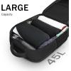 imageMATEIN Travel Laptop Backpack 17 Inch Flight Approved Carry on Backpack for Men ampamp Women 40L Water Resistant AntiTheft Luggage Daypack Business College Weekender Overnight Travel Bag GrayBlack