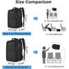 imageMATEIN Travel Laptop Backpack 17 Inch Flight Approved Carry on Backpack for Men ampamp Women 40L Water Resistant AntiTheft Luggage Daypack Business College Weekender Overnight Travel Bag GrayBlack