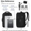imageMATEIN Travel Laptop Backpack 17 Inch Flight Approved Carry on Backpack for Men ampamp Women 40L Water Resistant AntiTheft Luggage Daypack Business College Weekender Overnight Travel Bag GrayBlack
