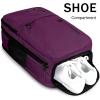 imageMATEIN Travel Laptop Backpack 17 Inch Flight Approved Carry on Backpack for Men ampamp Women 40L Water Resistant AntiTheft Luggage Daypack Business College Weekender Overnight Travel Bag GrayPurple