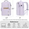 imageMATEIN Travel Laptop Backpack 17 Inch Flight Approved Carry on Backpack for Men ampamp Women 40L Water Resistant AntiTheft Luggage Daypack Business College Weekender Overnight Travel Bag GrayLight Purple