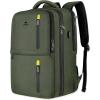 imageMATEIN Travel Laptop Backpack 17 Inch Flight Approved Carry on Backpack for Men ampamp Women 40L Water Resistant AntiTheft Luggage Daypack Business College Weekender Overnight Travel Bag GrayGreen
