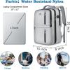imageMATEIN Travel Laptop Backpack 17 Inch Flight Approved Carry on Backpack for Men ampamp Women 40L Water Resistant AntiTheft Luggage Daypack Business College Weekender Overnight Travel Bag GrayGray