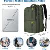 imageMATEIN Travel Laptop Backpack 17 Inch Flight Approved Carry on Backpack for Men ampamp Women 40L Water Resistant AntiTheft Luggage Daypack Business College Weekender Overnight Travel Bag GrayGreen