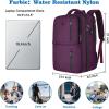 imageMATEIN Travel Laptop Backpack 17 Inch Flight Approved Carry on Backpack for Men ampamp Women 40L Water Resistant AntiTheft Luggage Daypack Business College Weekender Overnight Travel Bag GrayPurple