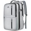 imageMATEIN Travel Laptop Backpack 17 Inch Flight Approved Carry on Backpack for Men ampamp Women 40L Water Resistant AntiTheft Luggage Daypack Business College Weekender Overnight Travel Bag GrayGray