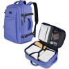 imageMATEIN Expandable Travel Backpack for Women 50L Carry on Backpack with Wet Bag Flight Approved Luggage Daypack Suitcase Large Weekender Bag Water Resistant Lightweight Daypack Gift for Travel WomenPeriwinkle Blue