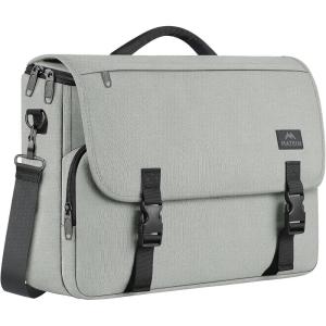 imageMATEIN Messenger Bag for Men Briefcases Lightweight Mens Laptop Bag Crossbody School Satchel Bags Computer Work Office BagGrey
