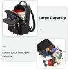 imageMATEIN Mini Backpack for Women Waterproof Stylish Daypack Purse Shoulder Bag with USB Charging Port Lightweight Small Casual Daily Travel Backpack Lady Girls Gifts for Work School 2pcs Sets BlackBlack