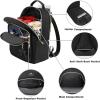 imageMATEIN Mini Backpack for Women Waterproof Stylish Daypack Purse Shoulder Bag with USB Charging Port Lightweight Small Casual Daily Travel Backpack Lady Girls Gifts for Work School 2pcs Sets BlackBlack