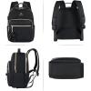 imageMATEIN Mini Backpack for Women Waterproof Stylish Daypack Purse Shoulder Bag with USB Charging Port Lightweight Small Casual Daily Travel Backpack Lady Girls Gifts for Work School 2pcs Sets BlackBlack