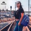 imageMATEIN Mini Backpack for Women Waterproof Stylish Daypack Purse Shoulder Bag with USB Charging Port Lightweight Small Casual Daily Travel Backpack Lady Girls Gifts for Work School 2pcs Sets BlackBlue