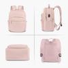 imageMATEIN Mini Backpack for Women Waterproof Stylish Daypack Purse Shoulder Bag with USB Charging Port Lightweight Small Casual Daily Travel Backpack Lady Girls Gifts for Work School 2pcs Sets BlackPink