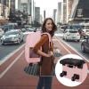 imageMATEIN Roller Backpack 18 inch Large Travel Laptop Bag with 4 Wheels for Adults Heavy Duty Wheeled Suitcase Luggage Pack for Work Business Rolling Spinner Computer Rucksack for Men Women BlackPink