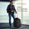 imageMATEIN Roller Backpack 18 inch Large Travel Laptop Bag with 4 Wheels for Adults Heavy Duty Wheeled Suitcase Luggage Pack for Work Business Rolling Spinner Computer Rucksack for Men Women BlackBlack