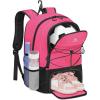 imageMATEIN Soccer Bags for Girls Large Girls Soccer Backpack with Ball ampamp Shoes Compartment Lightweight Basketball Bag with Fence Hook Water Resistant Sports Backpack Fits 156 Inch Laptop