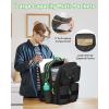 imageMATEIN Heavy Duty Backpack for Men 17 Inch College Laptop Backpack with Multiple Organized Pockets Water Resistant TSA Large Computer Teacher Bag with USB Port ampamp Shoe Compartment for Work TravelBlack Green