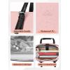 imageMATEIN Work Tote with Lunch Compartment PU Leather 156 Inch Laptop Lunch Bags Lightweight Lunch Purse Women with Laptop Compartment for Travel Picnic Ladies Gift Light PurplePink
