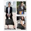 imageMATEIN Work Tote with Lunch Compartment PU Leather 156 Inch Laptop Lunch Bags Lightweight Lunch Purse Women with Laptop Compartment for Travel Picnic Ladies Gift Light PurpleBlack