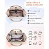 imageMATEIN Anti Theft Laptop Backpack Women 156 Inch College Travel Backpack with Theftproof Zippers ampamp RFID Pocket Water Resistant Work Commuter Bag with USB Port for Teacher Nurse BeigeKhaki