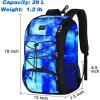 imageMATEIN Baseball Backpack Softball Bat Bag with Shoes Compartment for Youth Boys and Adult Lightweight Baseball Bag with Fence Hook Hold TBall Bat Batting Mitten Helmet Caps Teeball GearGalaxy Blue