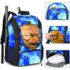 imageMATEIN Baseball Backpack Softball Bat Bag with Shoes Compartment for Youth Boys and Adult Lightweight Baseball Bag with Fence Hook Hold TBall Bat Batting Mitten Helmet Caps Teeball GearGalaxy Blue