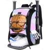 imageMATEIN Baseball Backpack Softball Bat Bag with Shoes Compartment for Youth Boys and Adult Lightweight Baseball Bag with Fence Hook Hold TBall Bat Batting Mitten Helmet Caps Teeball GearTie Dye