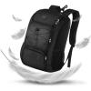 imageMATEIN Baseball Backpack Softball Bat Bag with Shoes Compartment for Youth Boys and Adult Lightweight Baseball Bag with Fence Hook Hold TBall Bat Batting Mitten Helmet Caps Teeball GearBlack