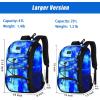 imageMATEIN Baseball Backpack Softball Bat Bag with Shoes Compartment for Youth Boys and Adult Lightweight Baseball Bag with Fence Hook Hold TBall Bat Batting Mitten Helmet Caps Teeball GearGalaxy Blue