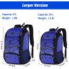imageMATEIN Baseball Backpack Softball Bat Bag with Shoes Compartment for Youth Boys and Adult Lightweight Baseball Bag with Fence Hook Hold TBall Bat Batting Mitten Helmet Caps Teeball GearBlue