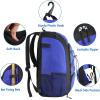 imageMATEIN Baseball Backpack Softball Bat Bag with Shoes Compartment for Youth Boys and Adult Lightweight Baseball Bag with Fence Hook Hold TBall Bat Batting Mitten Helmet Caps Teeball GearBlue