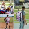 imageMATEIN Baseball Backpack Softball Bat Bag with Shoes Compartment for Youth Boys and Adult Lightweight Baseball Bag with Fence Hook Hold TBall Bat Batting Mitten Helmet Caps Teeball GearTie Dye