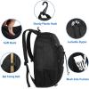 imageMATEIN Baseball Backpack Softball Bat Bag with Shoes Compartment for Youth Boys and Adult Lightweight Baseball Bag with Fence Hook Hold TBall Bat Batting Mitten Helmet Caps Teeball GearBlack
