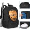 imageMATEIN Baseball Backpack Softball Bat Bag with Shoes Compartment for Youth Boys and Adult Lightweight Baseball Bag with Fence Hook Hold TBall Bat Batting Mitten Helmet Caps Teeball GearBlack
