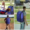 imageMATEIN Baseball Backpack Softball Bat Bag with Shoes Compartment for Youth Boys and Adult Lightweight Baseball Bag with Fence Hook Hold TBall Bat Batting Mitten Helmet Caps Teeball GearBlue