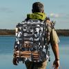imageMATEIN Fishing Backpack with Tackle Boxes 3700 Extra Large Tackle Backpack with Rod Holders ampamp 4 Trays ampamp Rain CoverCamouflage