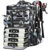 imageMATEIN Fishing Backpack with Tackle Boxes 3700 Extra Large Tackle Backpack with Rod Holders ampamp 4 Trays ampamp Rain CoverCamouflage