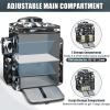 imageMATEIN Fishing Backpack with Tackle Boxes 3700 Extra Large Tackle Backpack with Rod Holders ampamp 4 Trays ampamp Rain CoverCamouflage