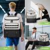 imageMATEIN Gym Backpack with Lunch Compartment Large Sports Backpack with Detachable Shoe ampamp Cooler Pouch Water Resistant 17 Inch Back Pack with USB Port Workout Molle Daypack for Yoga Work Commute