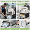 imageMATEIN Gym Backpack with Lunch Compartment Large Sports Backpack with Detachable Shoe ampamp Cooler Pouch Water Resistant 17 Inch Back Pack with USB Port Workout Molle Daypack for Yoga Work Commute