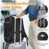imageMATEIN Personal Item Backpack 18x14x8 with Shoe Compartment Detachable Airline Approved Carry On Backpack for Travel with Electronics Case Water Resistant Lightweight Luggage Bag Fits 17 inch Laptop