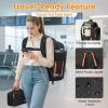 imageMATEIN Personal Item Backpack 18x14x8 with Shoe Compartment Detachable Airline Approved Carry On Backpack for Travel with Electronics Case Water Resistant Lightweight Luggage Bag Fits 17 inch Laptop